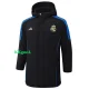 24-25 RMA Black Hooded Windbreaker Fabric Cotton Coat #G212