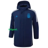 24-25 Argentina Royal Blue Hooded Windbreaker Fabric Cotton Coat #G184(蓝标)