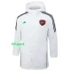 24-25 ARS White Hooded Windbreaker Fabric Cotton Coat #G191