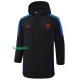 24-25 Man Utd Black Hooded Windbreaker Fabric Cotton Coat #G221