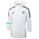 24-25 Germany White Hooded Windbreaker Fabric Cotton Coat #G202