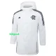 24-25 Flamengo White Hooded Windbreaker Fabric Cotton Coat #G205(黑标)