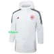 24-25 Spain White Hooded Windbreaker Fabric Cotton Coat #G231