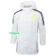 24-25 Flamengo White Hooded Windbreaker Fabric Cotton Coat #G204(黄标)