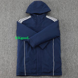24-25 Ajax Royal Blue Hooded Windbreaker Fabric Cotton Coat #G189