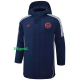 24-25 Bayern Royal Blue Hooded Windbreaker Fabric Cotton Coat #G199(红标)