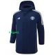 24-25 Man Utd Royal Blue Hooded Windbreaker Fabric Cotton Coat #G220