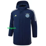 24-25 Ajax Royal Blue Hooded Windbreaker Fabric Cotton Coat #G189