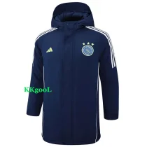 24-25 Ajax Royal Blue Hooded Windbreaker Fabric Cotton Coat #G189