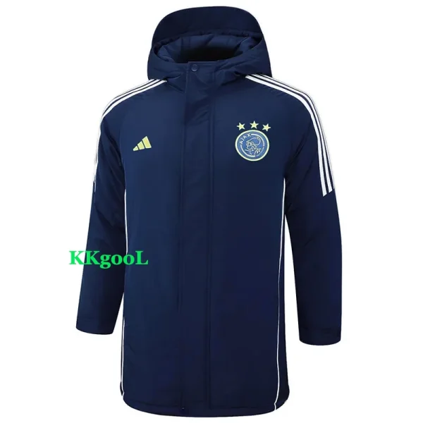 24-25 Ajax Royal Blue Hooded Windbreaker Fabric Cotton Coat #G189