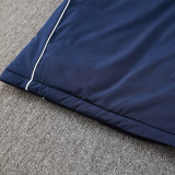24-25 Cruzeiro Royal Blue Hooded Windbreaker Fabric Cotton Coat #G214