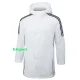 24-25 White Hooded Windbreaker Fabric Cotton Coat #G228光板