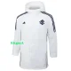 24-25 Internacional White Hooded Windbreaker Fabric Cotton Coat #G194