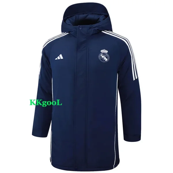 24-25 RMA Royal Blue Hooded Windbreaker Fabric Cotton Coat #G211(白标)