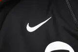 24-25 BAR Black Hoodie Half Pull Tracksuit #F562半拉连帽