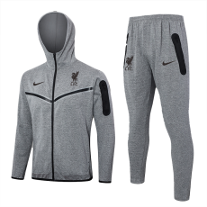24-25 LIV Grey Hoodie Jacket Tracksuit #F571(黑标)