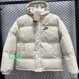24-25 MF3 NK White Hooded Cotton Coat #棉衣