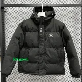 24-25 MF7 KELME Black Hooded Cotton Coat #棉衣