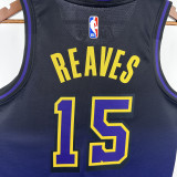 24-25 LAKERS REAVES #15 Royal blue City Edition Top Quality Hot Pressing NBA Jersey
