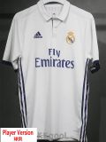 2016-2017 RMA Home Player Version 球员 Retro Soccer Jersey
