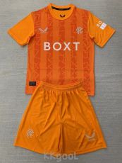24-25 Rangers Orange GoalKeeper Kids Soccer Jersey