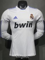 2010-2011 RMA Home Player Version 长袖球员 Long Sleeve Retro Soccer Jersey