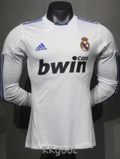 2010-2011 RMA Home Player Version 长袖球员 Long Sleeve Retro Soccer Jersey