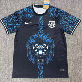 24-25 BAR Blue Black Special Edition Fans Training Shirts 狮头