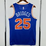 KNICKS BRIDGES #25 Blue Top Quality Hot Pressing NBA Jersey