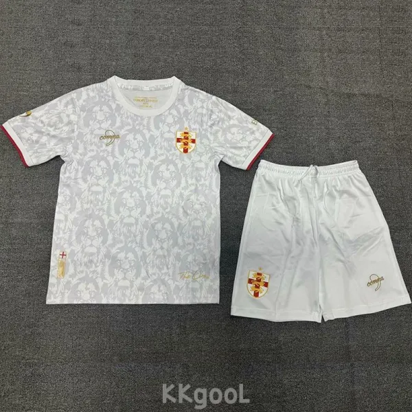 24-25 England Comma White Special Edition Kids Soccer Jersey