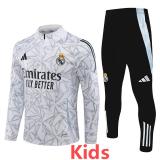 24-25 RMA White Kids Half Pull Tracksuit (童装)(半拉链)