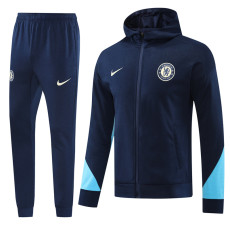 24-25 CHE Royal blue Hoodie Jacket Tracksuit #01