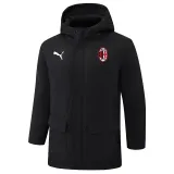 24-25 ACM Black Hooded Windbreaker Fabric Cotton Coat #G254(红标)