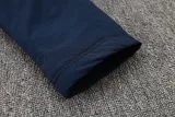24-25 Dortmund Royal Blue Hooded Windbreaker Fabric Cotton Coat #G252