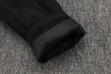 24-25 Man City Black Hooded Windbreaker Fabric Cotton Coat #G242(绿彪标)