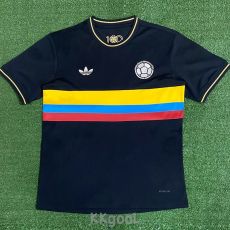 2024 Colombia Black 100th Anniversary Fans Soccer Jersey