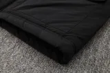 24-25 Man City Black Hooded Windbreaker Fabric Cotton Coat #G242(绿彪标)