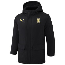 24-25 ACM Black Hooded Windbreaker Fabric Cotton Coat #G253(黄标)