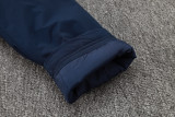 24-25 Dortmund Royal Blue Hooded Windbreaker Fabric Cotton Coat #G252