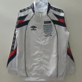 1998-1999 England White Retro Windbreaker