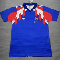 1990-1991 France Home Retro Soccer Jersey