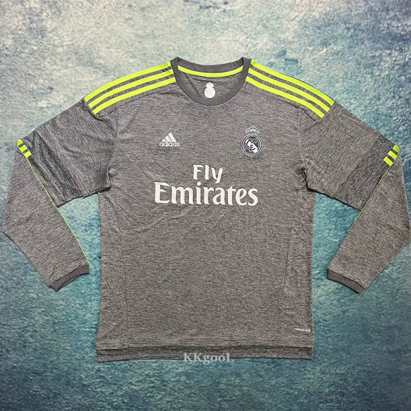 2015-2016 RMA Away Long Sleeve Retro Soccer Jersey (长袖)