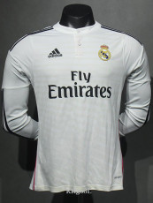 2014-2015 RMA Home Player Version 长袖球员 Long Sleeve Retro Soccer Jersey