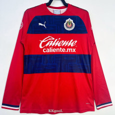 2019-2020 Chivas Guadalajara Home Long Sleeve Retro Soccer Jersey (长袖)
