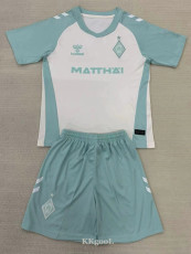 24-25 Werder Bremen Away Kids Soccer Jersey