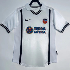 2000-2001 Valencia Home  Retro Soccer Jersey