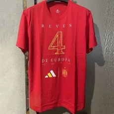 24-25 Spain Red High Quality Casual T-Shirt