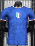 24-25 Italy Blue Special Edition Player Version Soccer Jersey