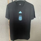 24-25 Argentina Black High Quality Casual T-Shirt