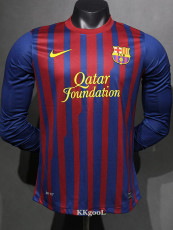2011-2012 BAR Home Player Version 长袖球员 Long Sleeve Retro Soccer Jersey